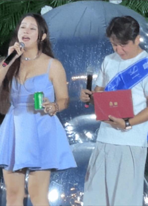 民间资本 丢人! 邹市明夫妇现身婚宴, 冉莹颖膀大腰圆夜店风, 拳王满脸嫌弃